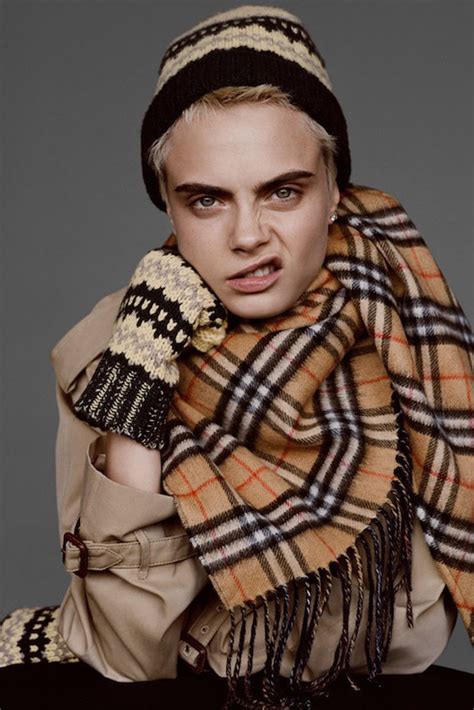 Cara Delevingne stars in the new Holiday's Burberry ad campaign